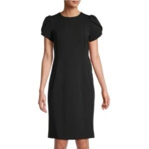 Max Mara • Tailored Sheath Dress in Black